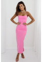 Slip on pink maxi dress KARIN