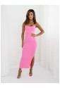 Slip on pink maxi dress KARIN