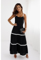 Black maxi dress with back bow