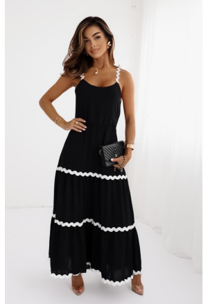 Black maxi dress with back bow