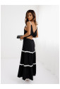 Black maxi dress with back bow