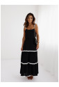 Black maxi dress with back bow