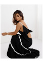 Black maxi dress with back bow