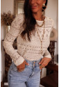 Bohemian Macrame Lace Crochet Beach Blouse