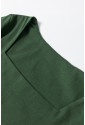 Green Square Neck Long Sleeve Bodysuit