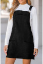 Womens Corduroy Overall Dress