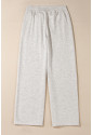 Light Grey Cross-Waist Wide Leg Lounge Pants