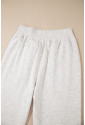 Light Grey Cross-Waist Wide Leg Lounge Pants