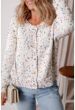 Rhinestone Decor Multicolor Confetti Sweater Cardigan