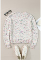 Rhinestone Decor Multicolor Confetti Sweater Cardigan