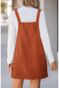 Womens Corduroy Overall Dress