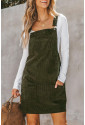 Womens Corduroy Overall Dress