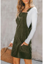 Womens Corduroy Overall Dress