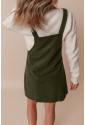 Womens Corduroy Overall Dress