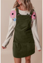 Womens Corduroy Overall Dress