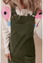 Womens Corduroy Overall Dress