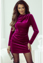 Velvet Long Sleeve Bodycon Dress