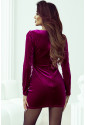 Velvet Long Sleeve Bodycon Dress