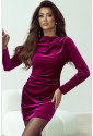 Velvet Long Sleeve Bodycon Dress