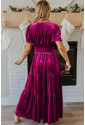 Purple Velvet Maxi Dress