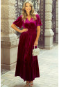 Purple Velvet Maxi Dress