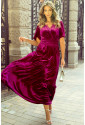 Purple Velvet Maxi Dress