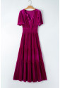 Purple Velvet Maxi Dress