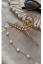 Gold Twist Large Alloy Hair Clip