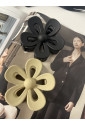 Black Sweet Hollowed Flower Shape Claw Clip