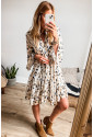 Leopard Ruffled Hem Dress