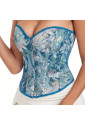  Unique Blue Chrysanthemum Corset