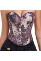  Unique Violet Purple Chrysanthemum Corset