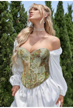  Unique Green Chrysanthemum Corset