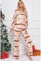 Aztex Pattern Two-piece Pyjama Lounge Set