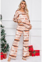 Aztex Pattern Two-piece Pyjama Lounge Set