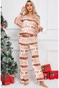 Aztex Pattern Two-piece Pyjama Lounge Set