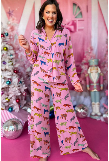 Aztex Pattern Two-piece Pyjama Lounge Set