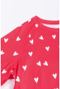 Valentines Day Heart Pattern Two-piece Lounge Set