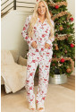 Christmas Pattern Two Piece Sleepwear