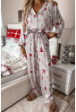 Christmas Pattern Two Piece Sleepwear