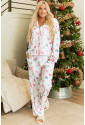 Christmas Pattern Two Piece Sleepwear