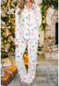 Christmas Pattern Two Piece Sleepwear