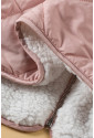 Pink Fleece Lined Quilted Vest Coats