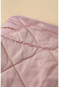 Pink Fleece Lined Quilted Vest Coats