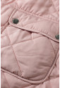 Pink Fleece Lined Quilted Vest Coats