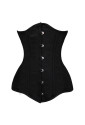 26 Spiral Steel Boned Black Corset 