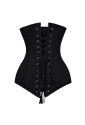 26 Spiral Steel Boned Black Corset 