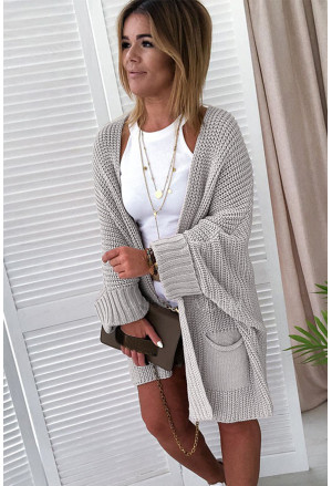 Oversized Womens Trendy Knitted Cardigan