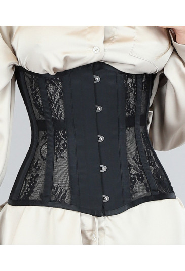 14 Steel Boned Lace Underbust Waist Corset