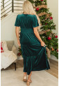 Evergreen Velvet Maxi Dress